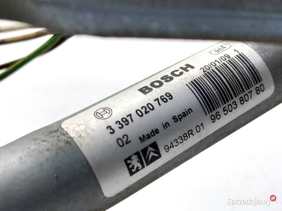 MECHANIZM WYCIERACZEK PRZÓD PEUGEOT 207