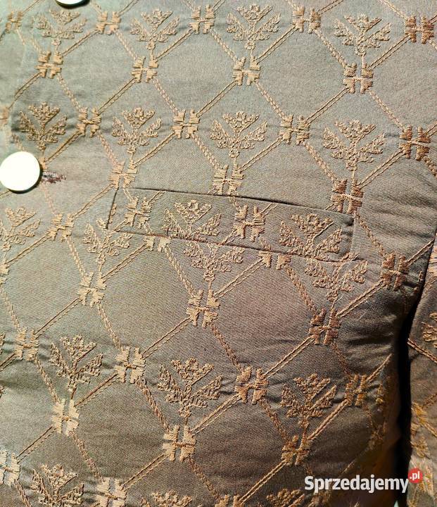 Indyjskie męskie sherwani elegancki płaszcz haft Kurtki i płaszcze Szczecin