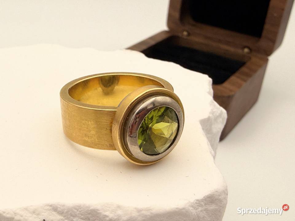 Masywny Designerski Pierścionek ze Złota Próby zachodniopomorskie Szczecin