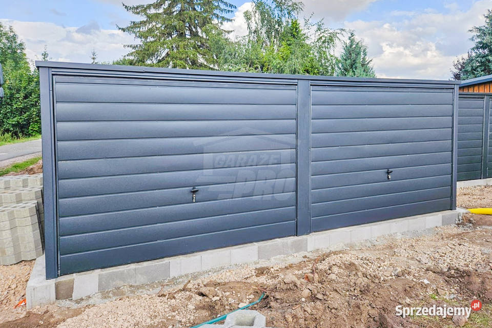Garaż Blaszany 6x6m 2x Brama uchylna drzwi 2x Chełm
