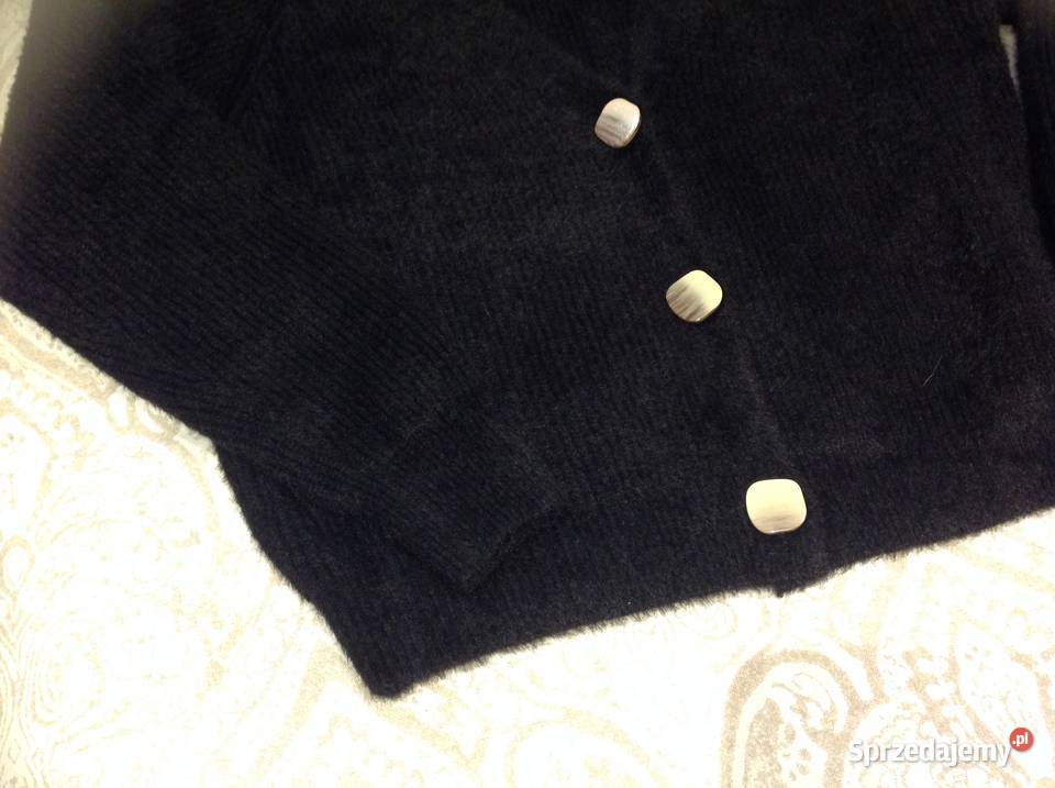 Czarny Sweter Rozpinany Damski SWEEW L NOWY czarny Swetry i golfy Nowa Sól
