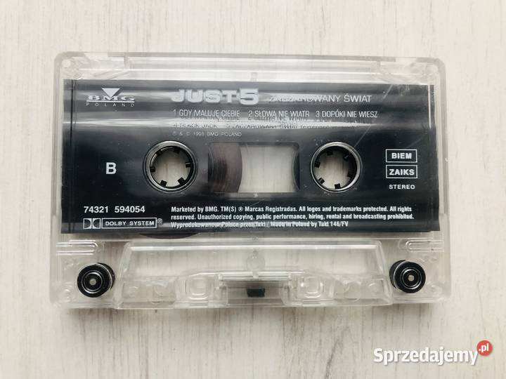 Kaseta audio Just 5 Zaczarowany świat kasety pop Łódź