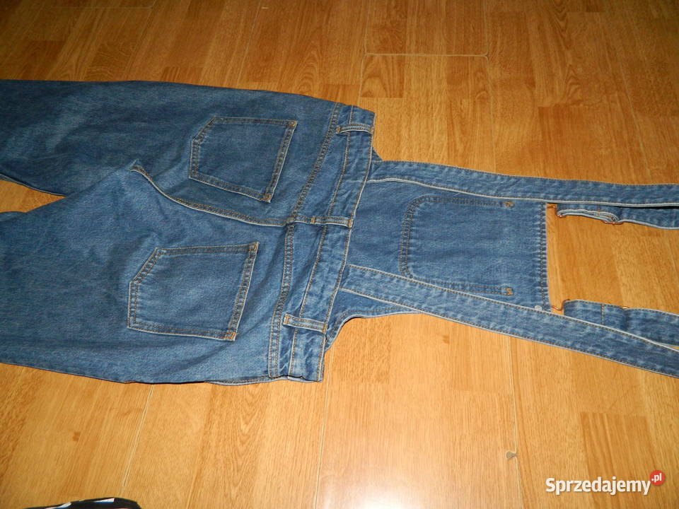 MONKI luźne jeansowe ogrodniczki XS Trzebinia