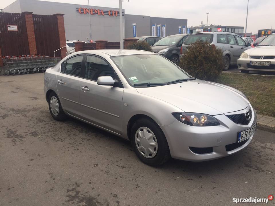 Mazda 3 BK 2005 sedan 105 1598 3 benzyna 168 małopolskie