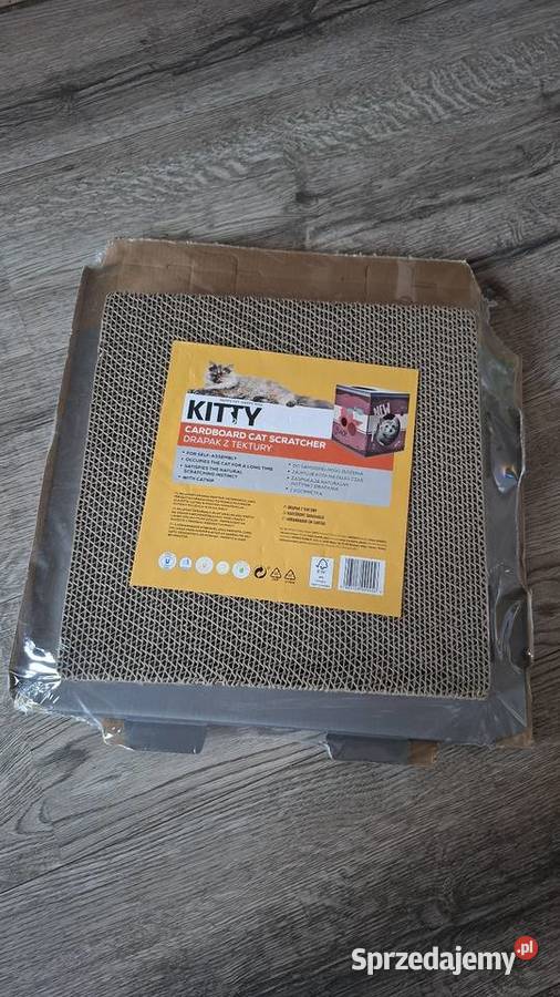 Drapak domek kota tekturowy kocimiętka
