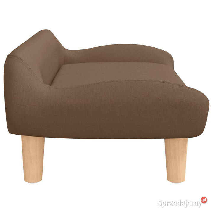Sofa dzieci brązowa 70x40x24 obita tkaniną Warszawa