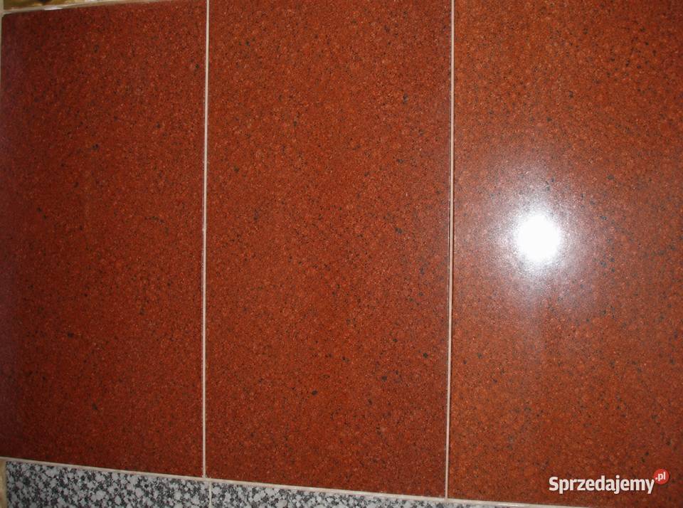 Płytki granitowe czerwone RED TINCT rozmiar Macierzysz