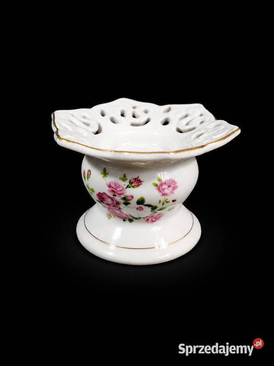 Porcelanowy Świecznik Vintage Na Tealighty Poddębice