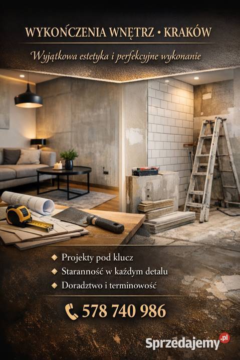 Wykończenia wnętrz malarz tapeciarz Kraków