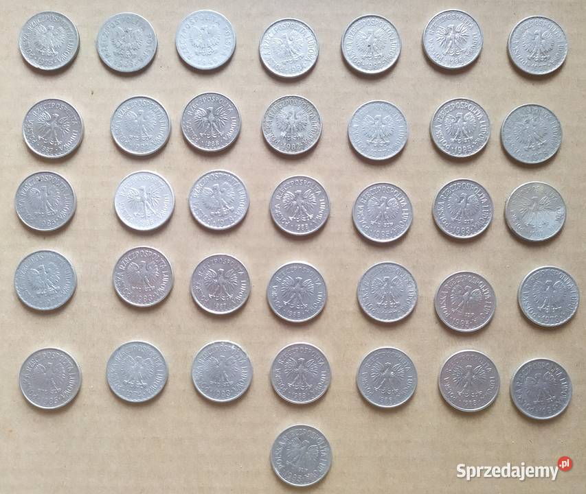1 x 36 sztuk aluminium PRL 7488 OBIEGÓWKI PRL Łódź