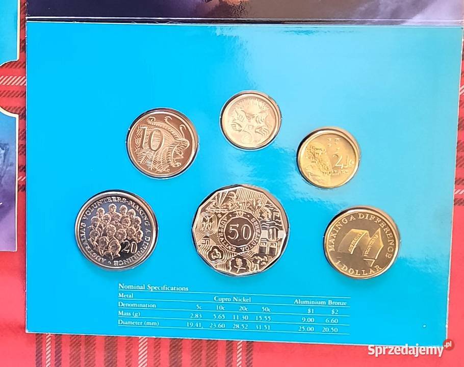 Zestaw Monet Australia Wolontariusze Gliwice