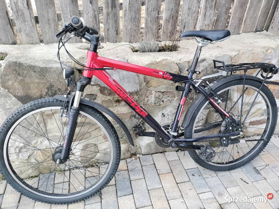 Czerwono czarny rower górski wheeler pro 19 sprzedam