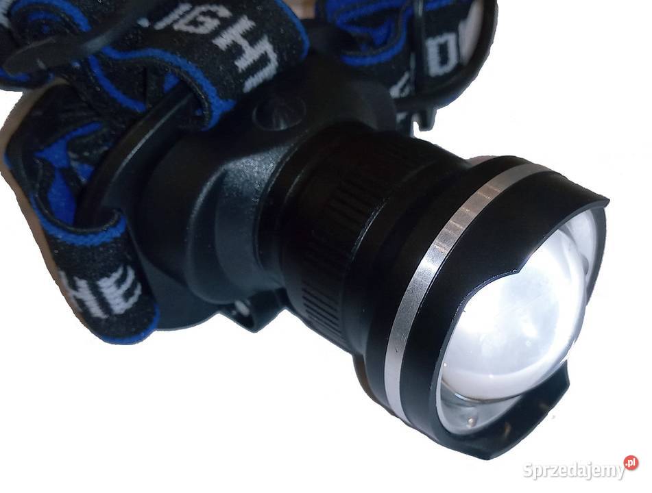 LATARKA CZOŁOWA CZOŁÓWKA LED 3 TRYBY ZOOM LED śląskie Zabrze
