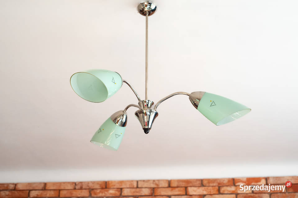Żyrandol lata 60 Look PopArt MidCentury Vintage śląskie Dąbrowa Górnicza