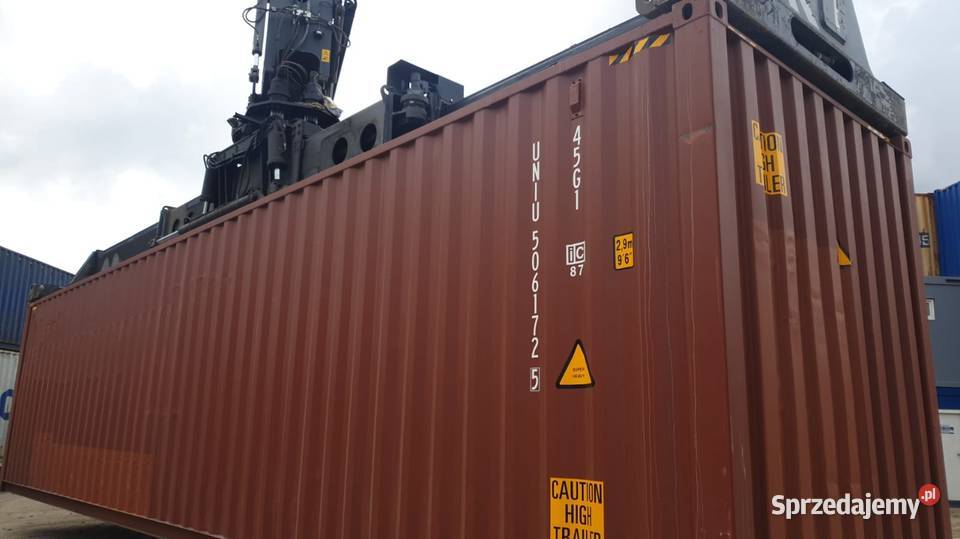 Kontener 40 hc dwóch trasach Wyposażenie firm Gdańsk wyposażenie