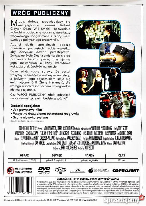 WRÓG PUBLICZNY WILL SMITH FILMOWE PRZEBOJE Filmy wielkopolskie sprzedam