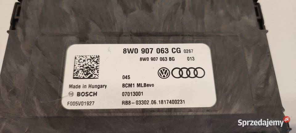 AUDI A4 B9 A5 8W MODUŁ KOMFORTU 8W0907063CG