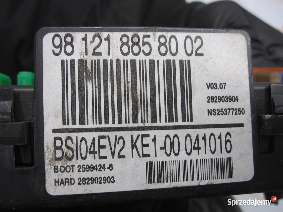 BERLINGO PARTNER 16 HDI 17r moduł BSI osobowe Skrzynki bezpieczników Kielce