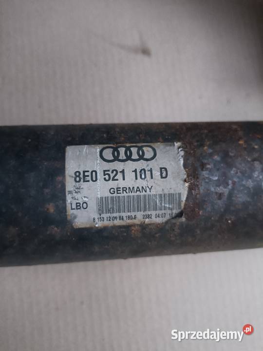 Audi A4 B6 B7 18 20 30 25 wał napędowy QUATTRO Drezdenko
