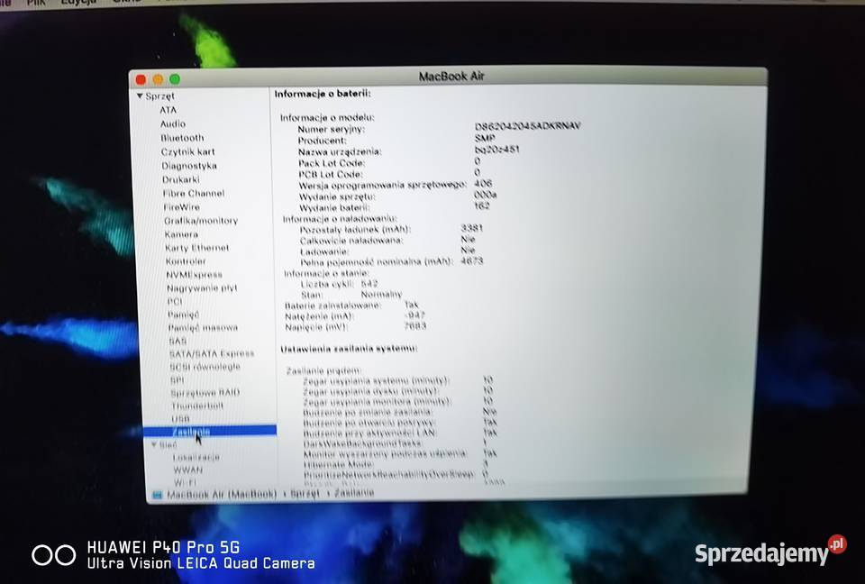 Laptop Apple MacBook Air A1369 133 Intel Core i5 Gorzów Wielkopolski
