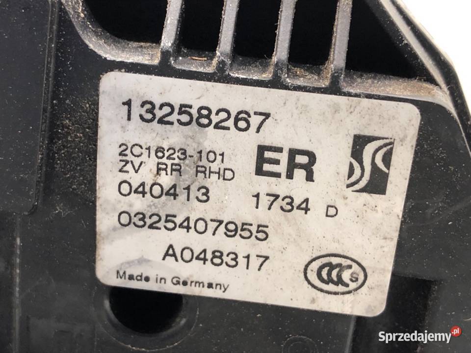 ZAMEK DRZWI PRAWY TYŁ OPEL CORSA D Hatchback sprzedam