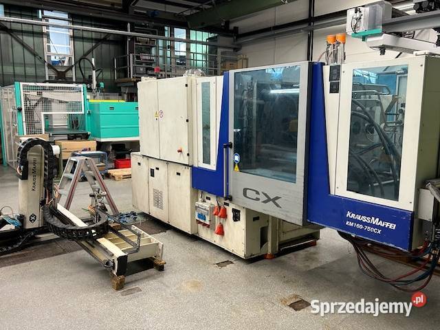 Wtryskarka Krauss Maffei 160750 CX z robotem Białogard