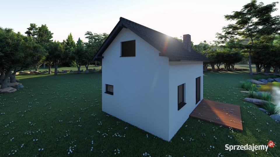 Projekt domu ZG46 na zgłoszenie z antresolą śląskie Sosnowiec sprzedam
