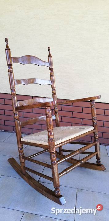 Fotel bujany stylowy drewniany góralski krzesło mazowieckie Garwolin