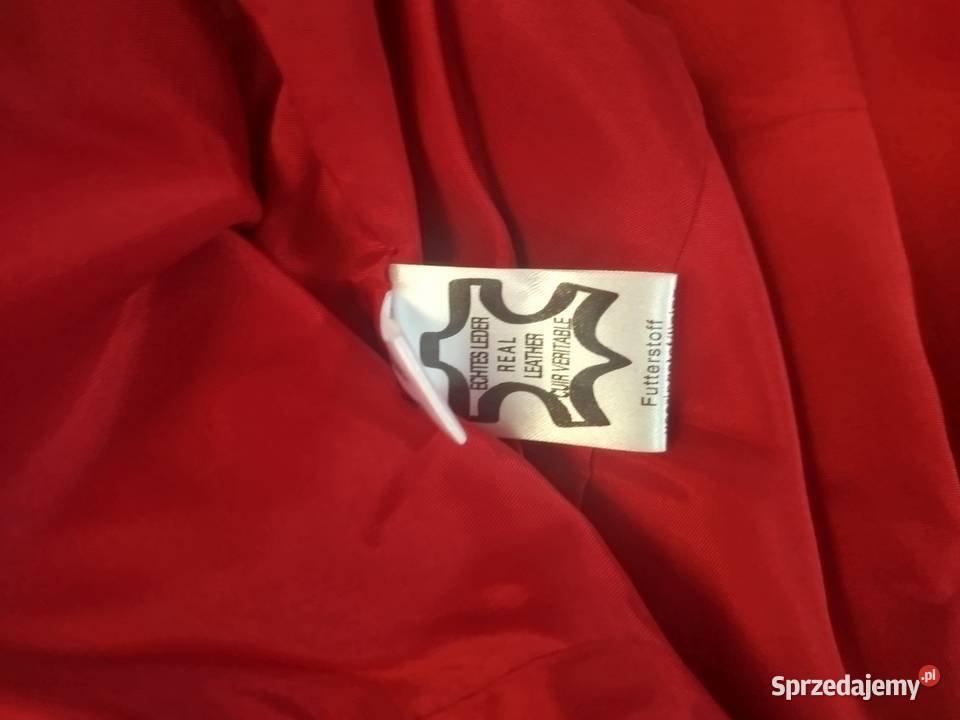 Czerwona kurtka skórzana czerwony Kurtki i płaszcze Nakło Śląskie