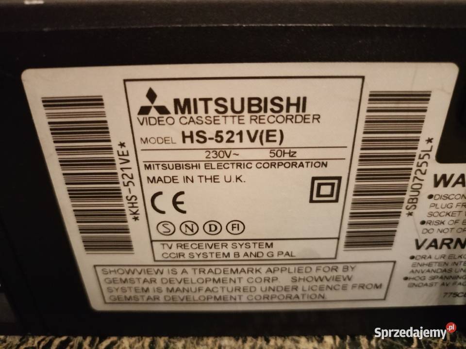 Magnetowid MITSUBISHI HS521V E Drawski Młyn