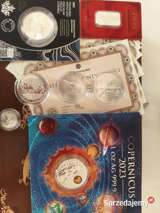 Monety srebrne wyprzedaż kolekcji Warszawa
