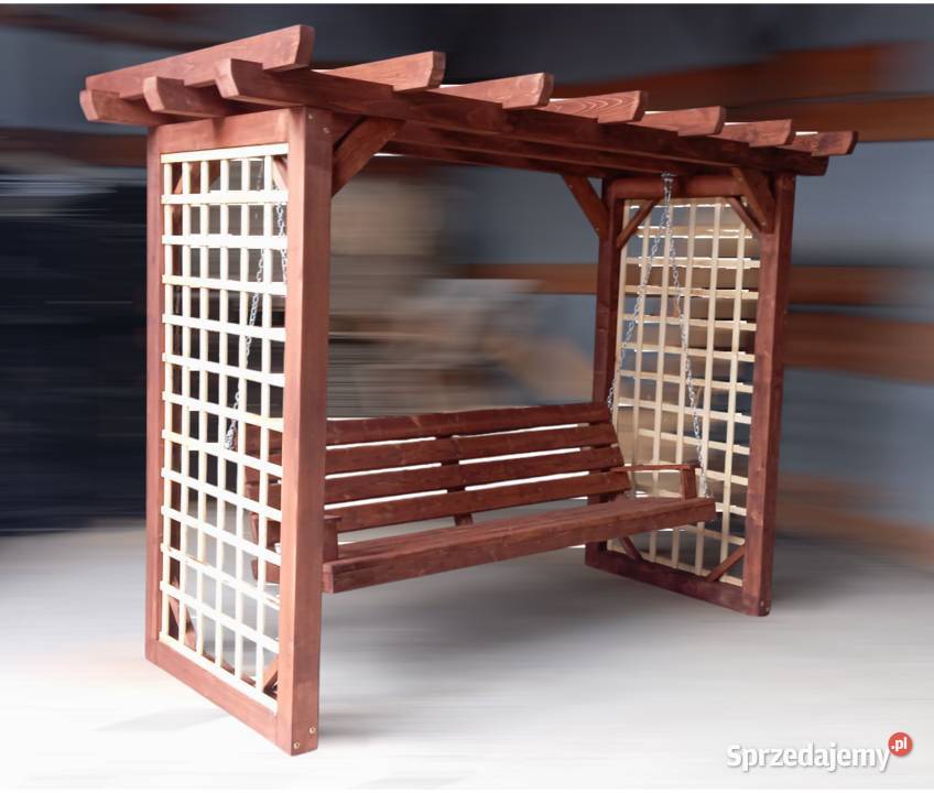 Huśtawka ogrodowa pergola drewniana masywna Huśtawki Maków Podhalański sprzedam