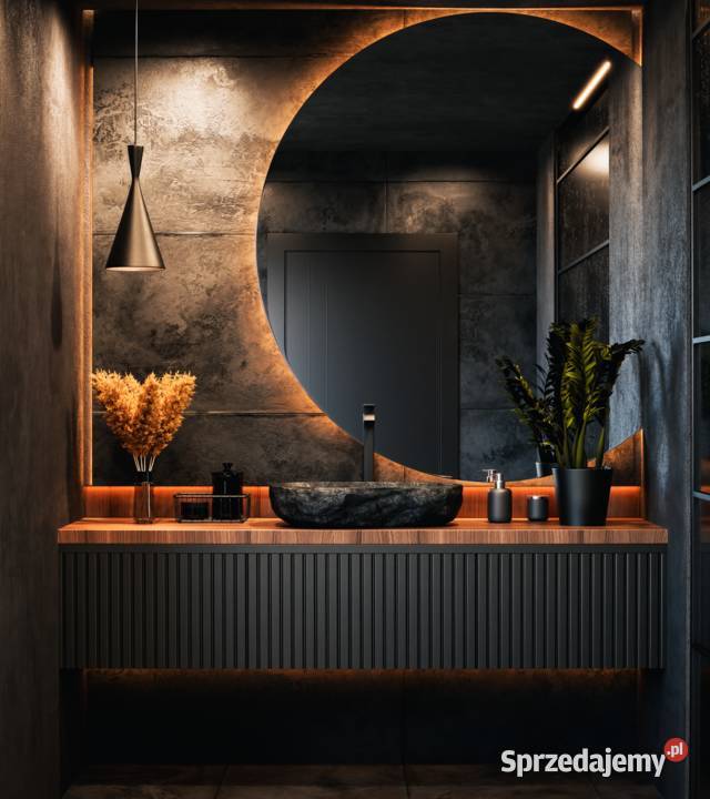 Lustro AMOUR LED okrągłe lustro łazienkowe ze Warszawa