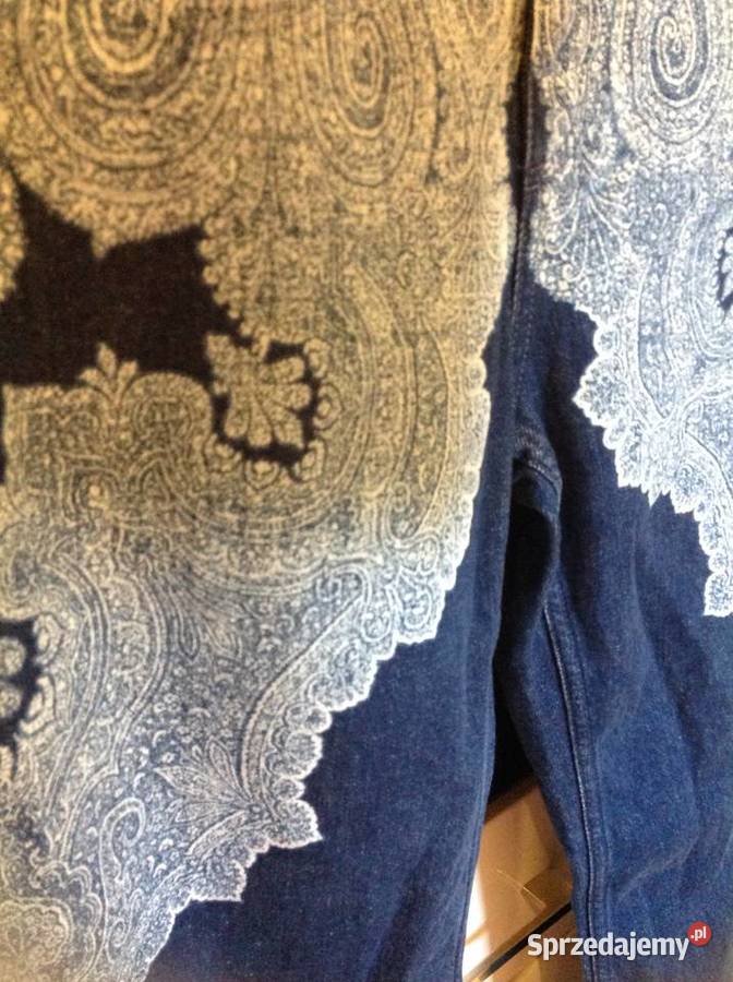 Spodnie Dzwony Jeans Damskie S Print Pasley NOWE lubuskie Nowa Sól