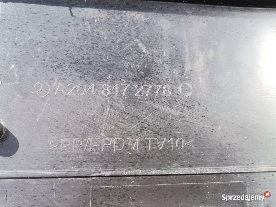 MERCEDES C KLASA 204 PODKŁADKA TABLICY REJ osobowe Motoryzacja wielkopolskie Międzychód