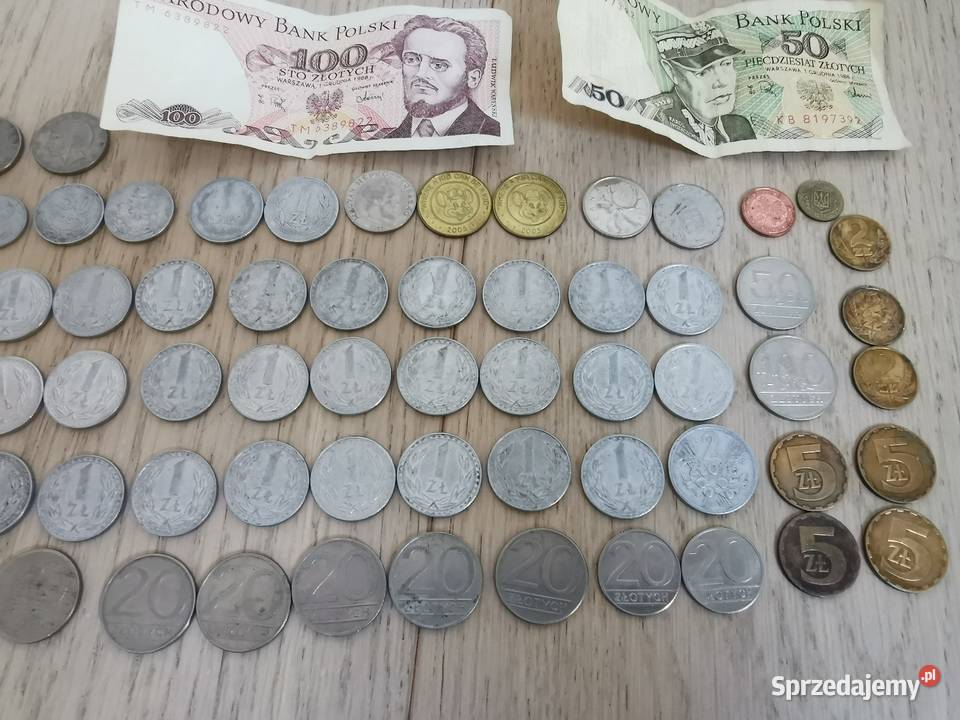 Zestaw Monet Banknotów PRL 84 sztuki podkarpackie Rzeszów
