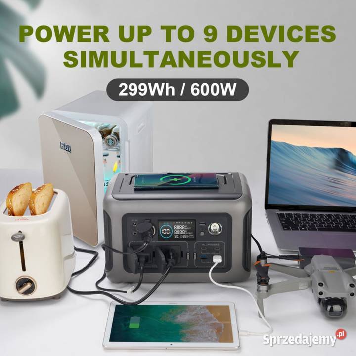 Allpowers 299Wh 600W Magazyn energii POWERBANK Warszawa