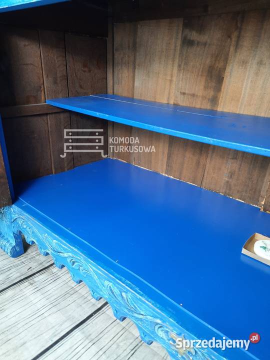 Komoda dębowa indyjska rzeźbiona VINTAGE 48cm Szafy, regały, półki