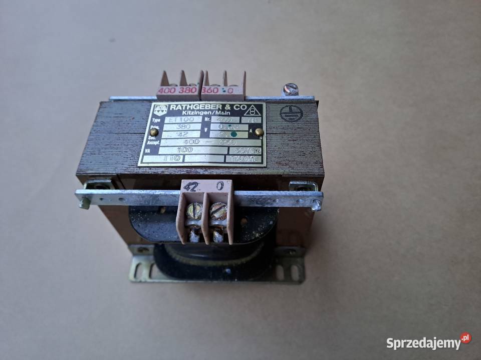 Transformator 100 VA ET 100 Rathgeber 380220V małopolskie