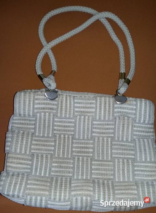 Pakowna miejska torebka oliwkowogranatowa ecru Łódź