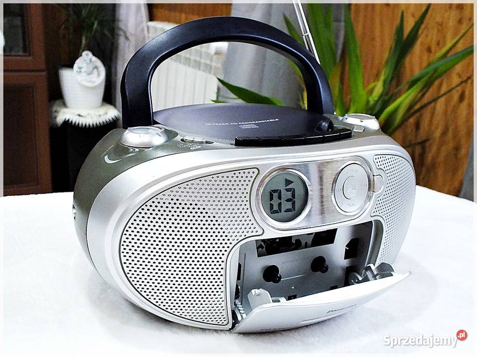 Boombox Philips Az Radioodtwarzacz Radio Cd Kaseta Ary Sprzedajemy Pl