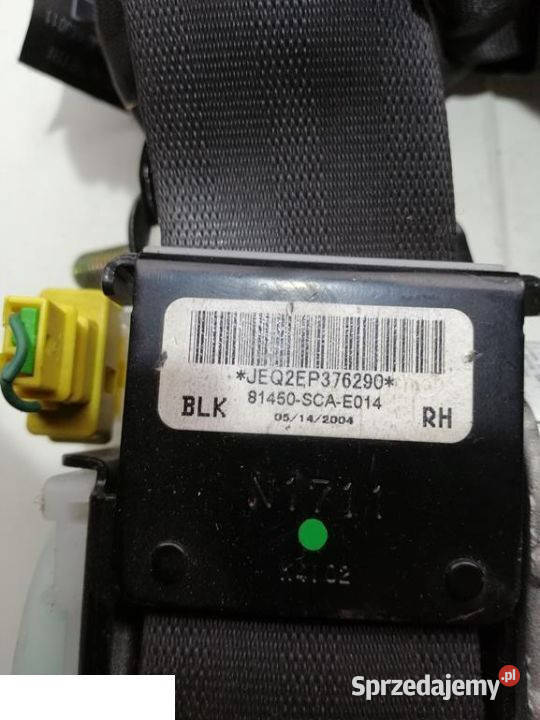 HONDA CRVII20022005PAS BEZPIECZENSTWA PRAWY Kozubszczyzna