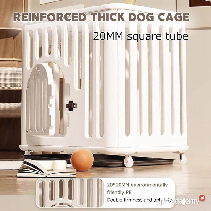 Klatka Kojec Psa Transporter Biały Pozostałe Myszyniec sprzedam