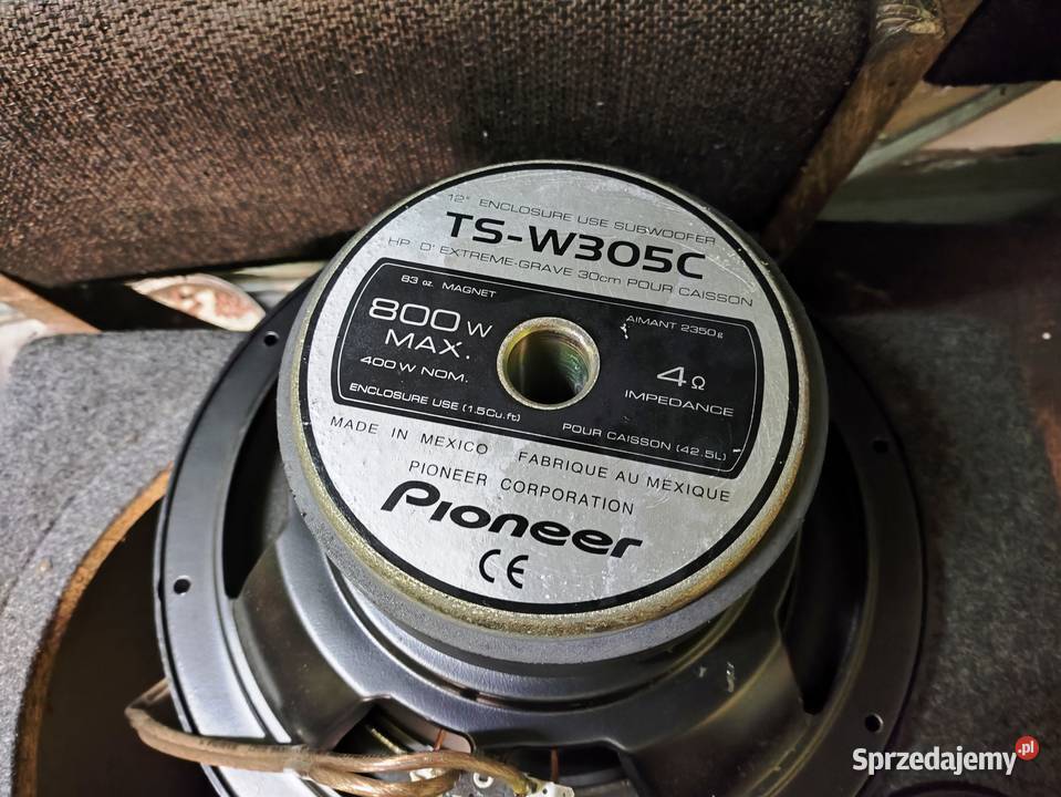 Skrzynia basowa bassowa tuba subwoofer Pioneer skrzynie basowe i tuby sprzedam