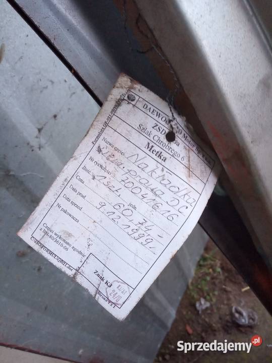 Wewnętrzna reperaturka boku nadwozia Polonez Łódź