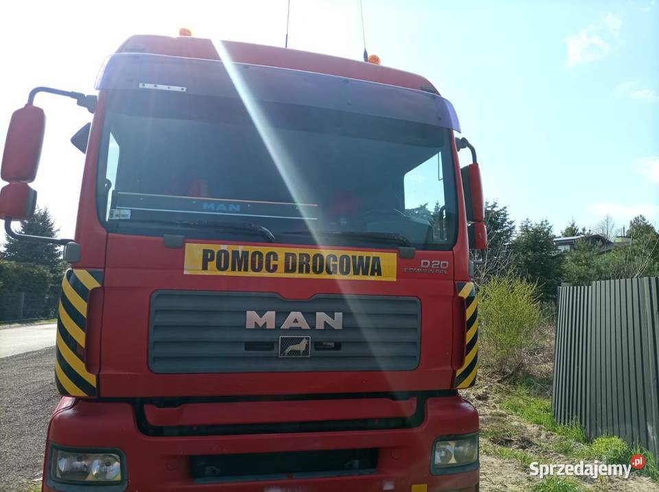 Man TGA 18390 pomoc drogowa pojazd specjalny elektryczne szyby
