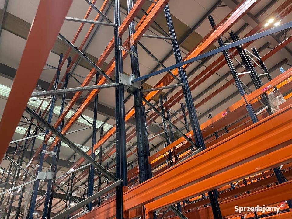 Regały paletowe Mecalux 8000x1100 mm belki Magazynowanie