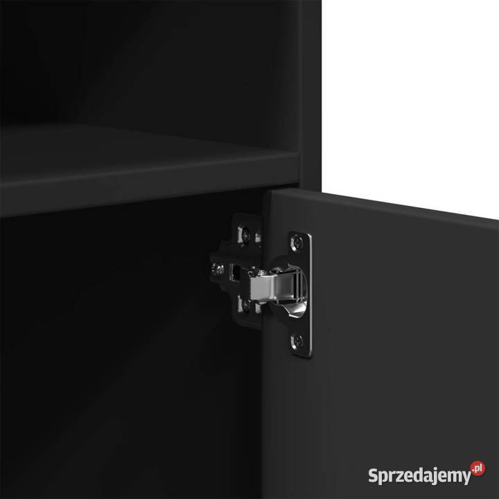 Szafka na kółkach czarna 60x48x81 materiał Warszawa