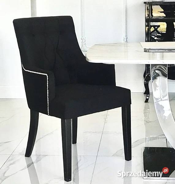 Krzesło glamour drewniane do jadalni do gabinetu Warszawa