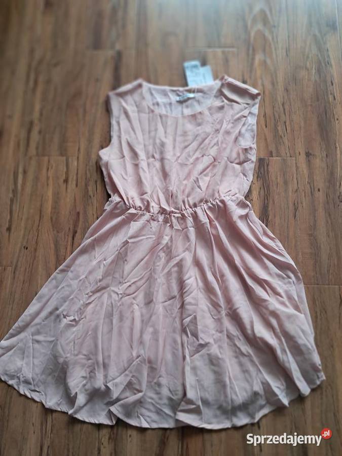 nowa cienka sukienka w kolorze pudrowy róż Sandomierz